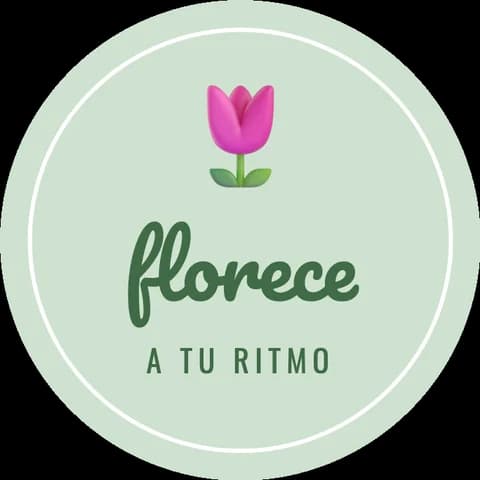 Plantilla de chapita «Florece»