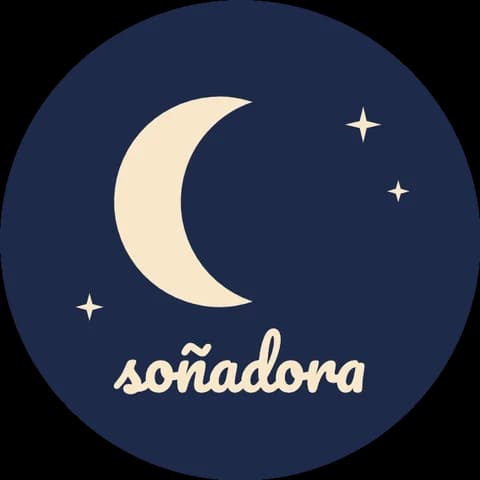 Plantilla de chapita «Soñadora»