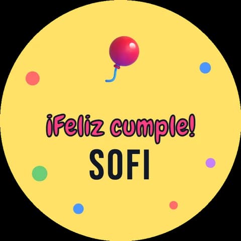 Plantilla de chapita «Cumpleaños»